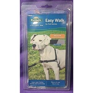 Pet safe Easy Walk No-Pull Harness. Size Medium. New. Black/Silver.